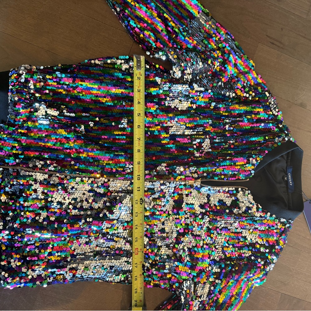 Multicolor Sequin Women's Jacket - Picture 7 of 8